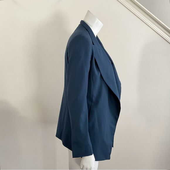 MM Lafleur Wool Blend Blazer Open Front Long Sleeve S - Picture 7 of 8